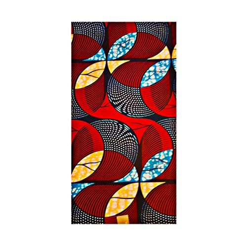 MAYNOWAX Coupon Pagne Tissu Wax Africain original 100% coton 2 yards soit 180cm x120cm