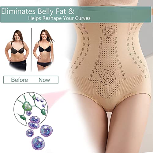 Yuuand Shapewear For Women Tummy Control High Waist Plus Size Honeycomb Negative Oxygen Circulation Butt Lift Underwear Khaki #TOP2