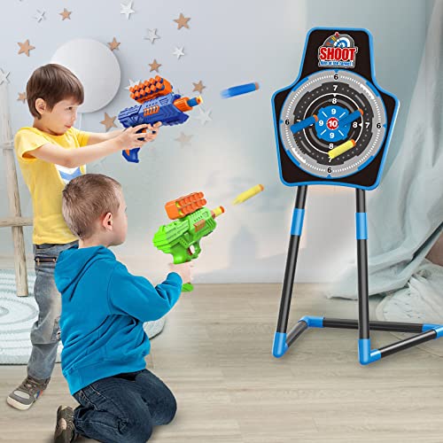 SpringFlower-Bow-and-Arrow-for-Kids-5-6-7-8-9-10-Years-Old2-Bow-and-Arrow-Sets-with-LED-Light-up2-Foam-Dart-GunsArchery-Set-with-Standing-Target-for-Boys-Girl-Ideal-Gift-for-Kids
