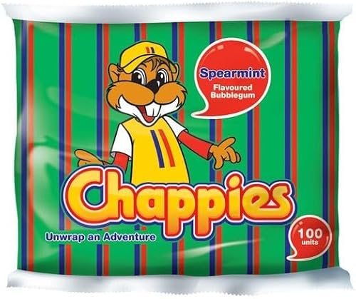 Chappies Spearmint Flavoured 100 Bubblegum (Pack of 30)