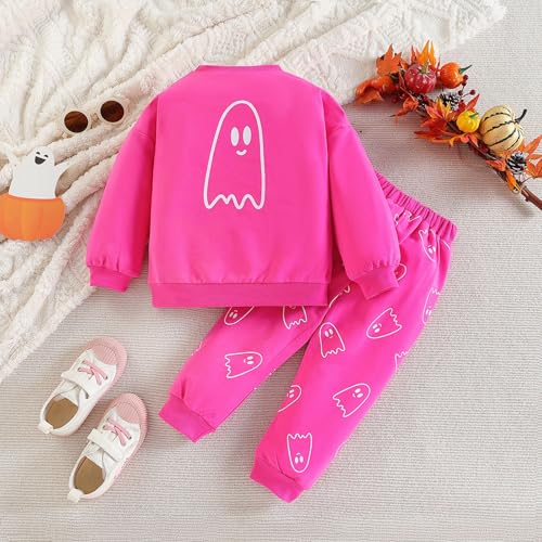 Toddler Kids Comfy Sets Long Sleeve Crewneck Sweatshirt Tops Elastic Waist Joggers Pants Casual Soft Cute Fall Winter Outfits3