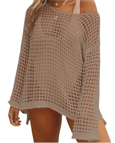 Image of Bsubseach Crochet Cover Up Women Sexy Hollow Out Swim Coverup Summer Outfit