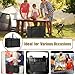PEASUG Insulated Bags for Food Delivery, XXXL Pizza Delivery Bags for Doordash, Large Capacity Cooler Bag Keep Food Warm for Grocery Shopping and Catering, Foldable, Heavy-Duty (Black)