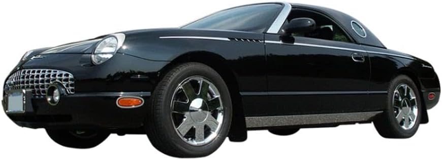 QAA is Compatible with 2002-2004 Ford Thunderbird 1 Piece Stainless Hood Accent Trim, Scoop HT43670