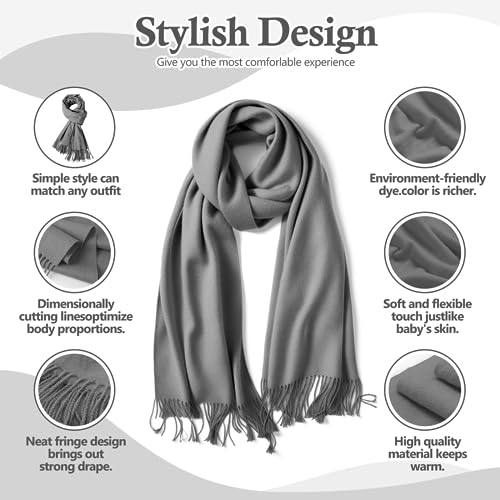 AURUZA Shawls and Wraps for Evening Dresses, Shawl Wraps Scarf for Women, Pashmina Shawls Wraps for Wedding4