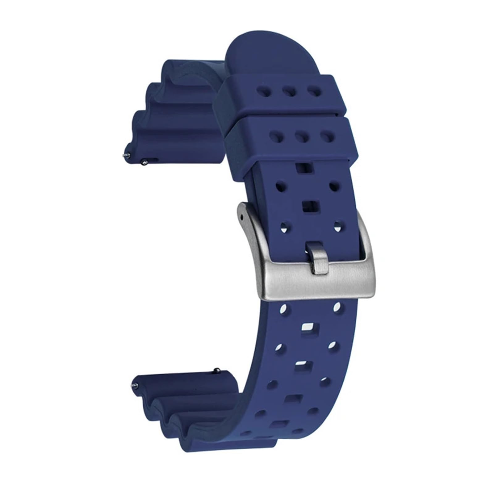 Générique Bracelet de montre en caoutchouc 18 24mm, respirant, étanche, libération rapide, Sport