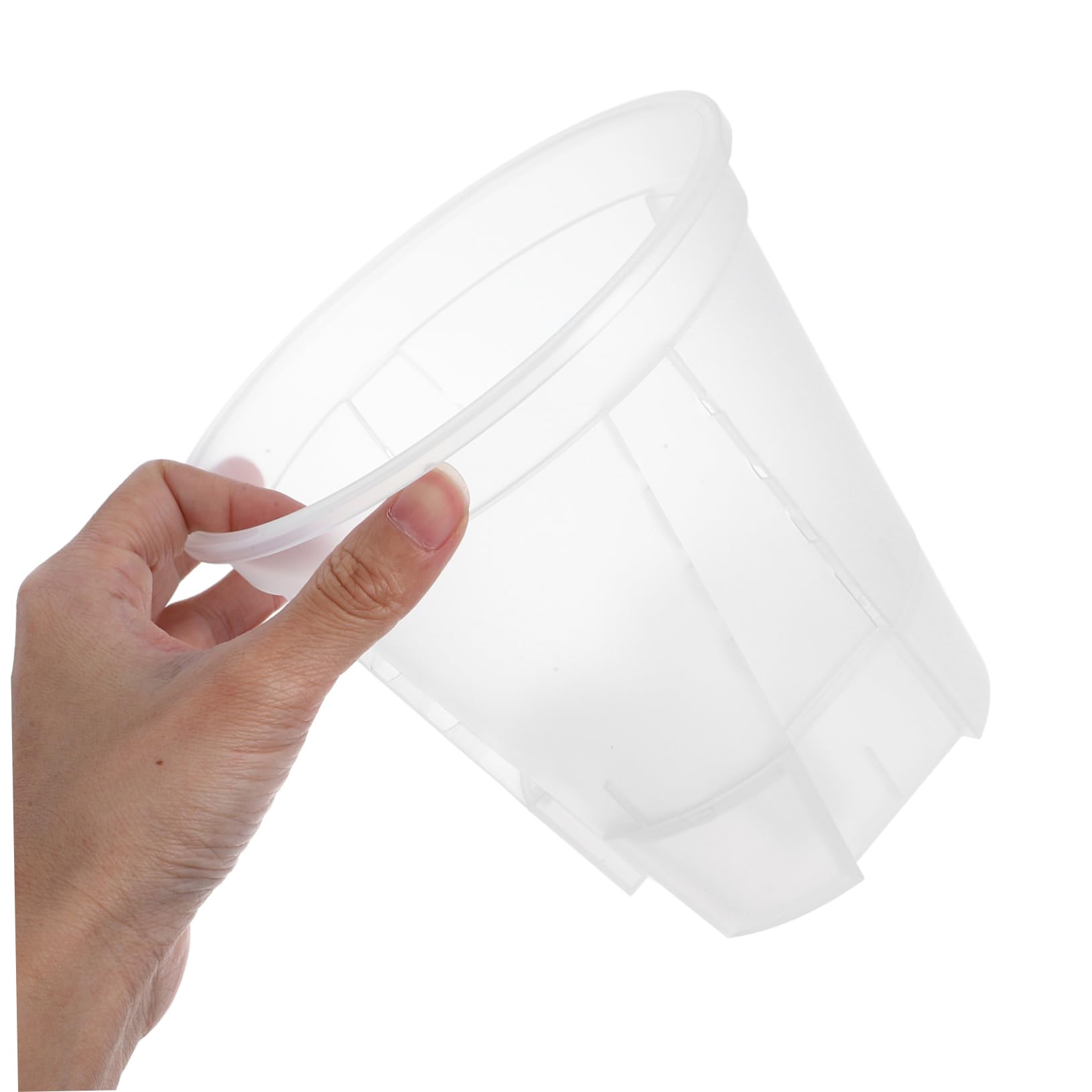 Pot Transparent Auto-drainant pour Plantes D'intérieur Jardinière en Plastique avec Trous pour Orchidées Et Fleurs Pots De Pépinière pour Arrosage De Jardin