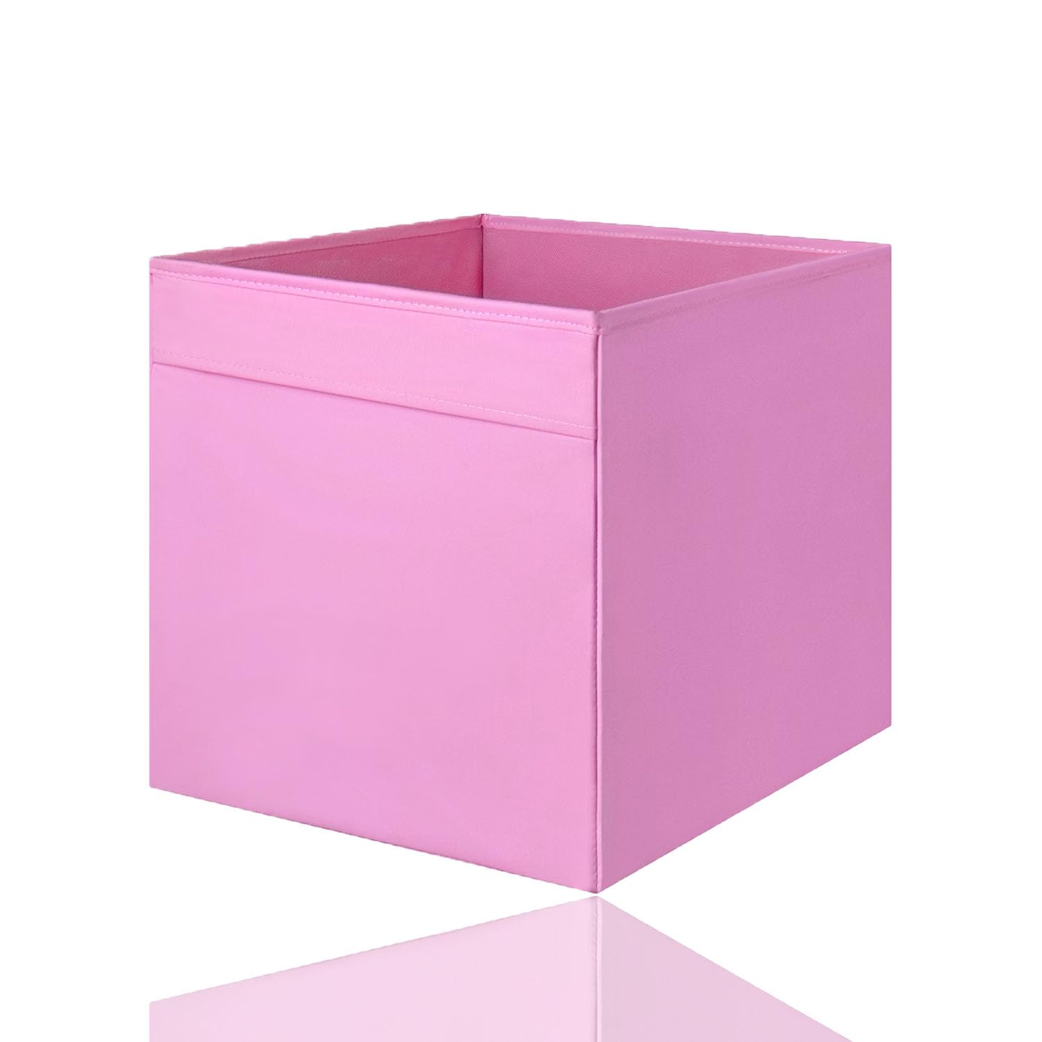 AAMEN Fabric Storage Box, Home/Office Storage Box Perfect for Everything, Clothes, Media Accessories and Toys, Storage Organizer Drawer for Closet (Pink, 2)