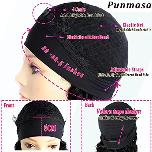 Headband Wig Human Hair Deep Wave 12 Inches None Lace Front Wig Human Hair Machine Made Wigs 150% Density Headband Curly Human Hair Wigs for Women Natural Color Half Wigs - Image 5