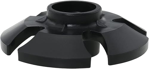 Miniatura 4 de MEETOOT 6 protectores de punta de poste de goma, cestas de nieve para bastón de senderismo, accesorio de repuesto para bastón de esquí, color negro