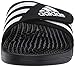 adidas Women's Adissage Slide, Black/White/Black, 8 M US
