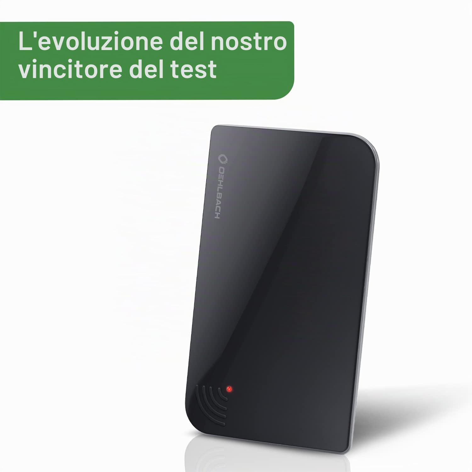 Oehlbach Scope Vision 5G DVB-T2 HD Antenna – Antenna digitale da camera – Amplificatore attivo DVB-T2 – Successore del nostro vincitore del test – con filtro 5G – Nero