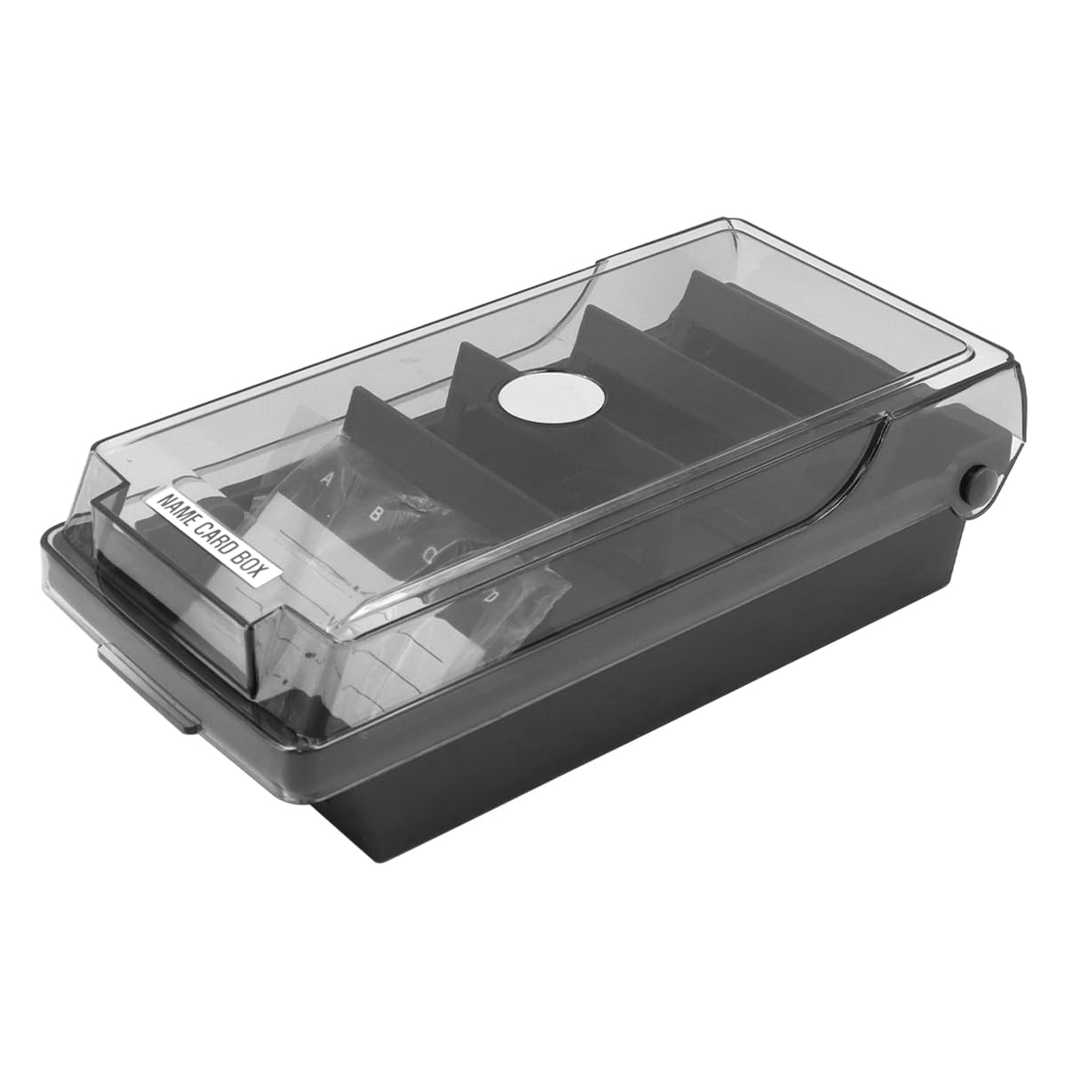 POFET Card Holder With Divider And Index TAB, 500 Card Holder, Desktop Card Holder, Index Card Holder, Card Holder,Gray - Image 2
