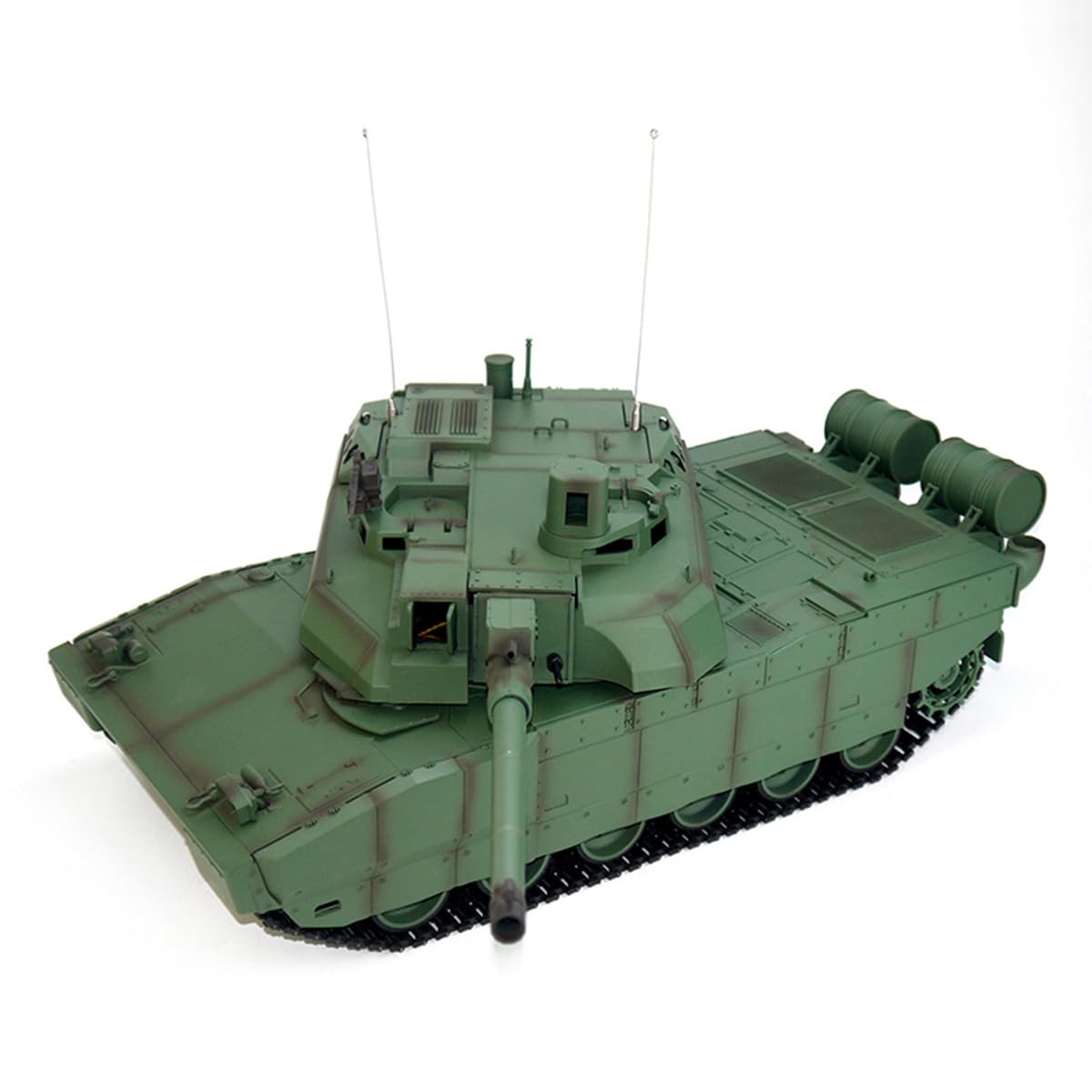 France H2408 Leclerc Char RC, 1/16 Réservoir RC Tank, 2.4G Char Télécommandé Réservoir Militaire Télécommandé avec Lumières Son Simulation de Recul, Jouet Version de Base