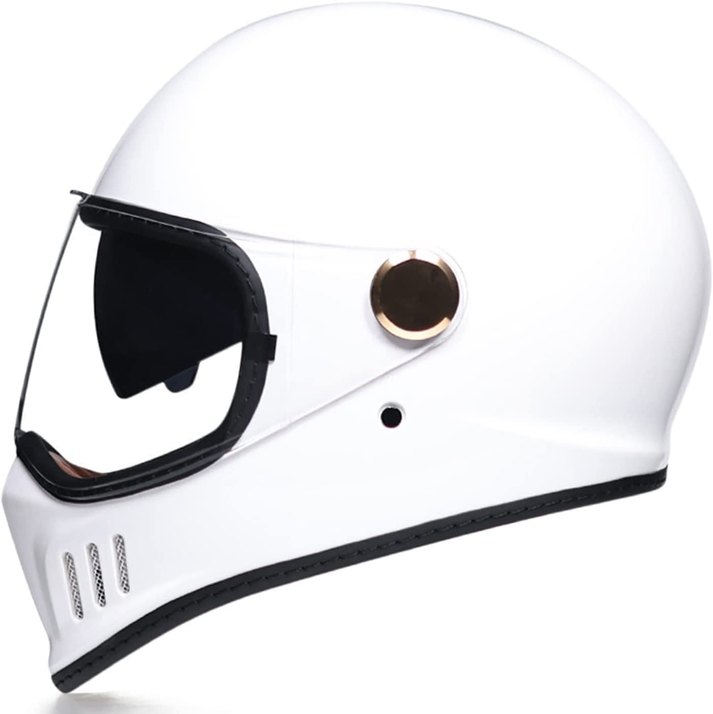 Casque moto intégral avec double visière anti-éblouissement pour ATV et scooter