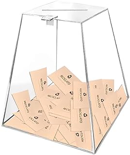 Urna de acrilico transparente piramide 30x20x12