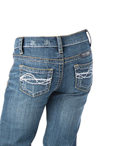 Cowgirl Tuff Western Denim Jeans Girls DFMI 16 Reg Med Wash GJDFMI3