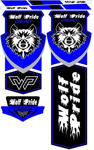 Image of WP Blue Cricket Bat Sticker
