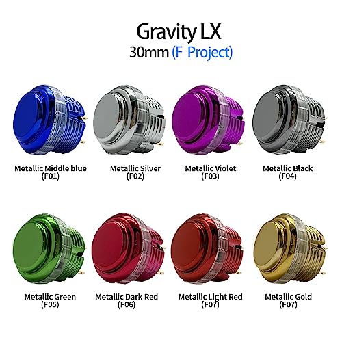 qanba Gravity KS Mechanical Shafts Silent Pushbutton 30mm Snap-In (Boxed (Clear White D02(8 pcs) by qanba - Used condition - Image 9