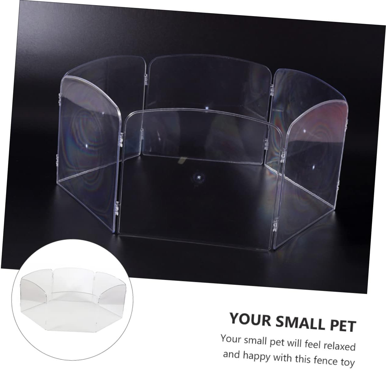 Kisangel Hamster Enclosure Temporary Fence Pet Gate Indoor Small Animal Playpen Mouse Cage Sturdy Pet Safety Fence for Home Use