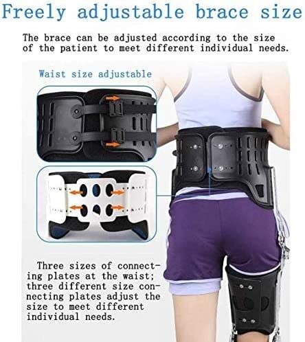 Rodilleras menisco y ligamento para Artritis Ortesis de fijación del pie del tobillo de la rodilla, cómoda ortesis de tobillo ajustable orthosis fractura de la pierna y ortótica de las extremidades in