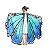 Produktbild QinMM Kind Baby Mädchen Schmetterlingsflügel Pixie Poncho KostümzubehörVon (Blau)