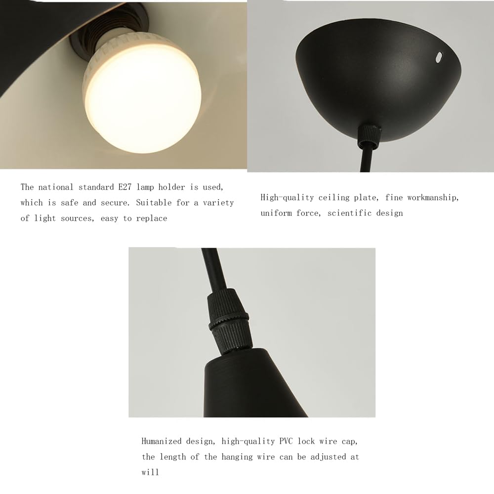 Lampada A Sospensione E27, Moderna E Minimalista, In Metallo