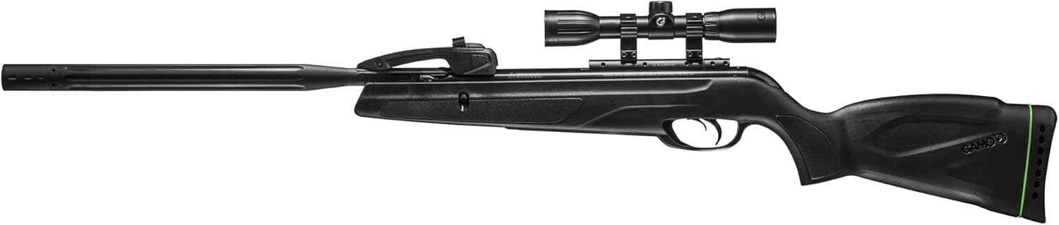 Gamo Swarm Whisper Multi-Shot Caliber Break Barrel Pellet Air Rifle - 10-Shot Magazine, 1300 FPS, 4x32 Scope