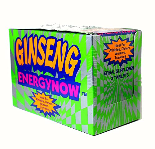 Energy Now GINSENG ENERGY NOW for Athletes Dieters Workers & Travelers