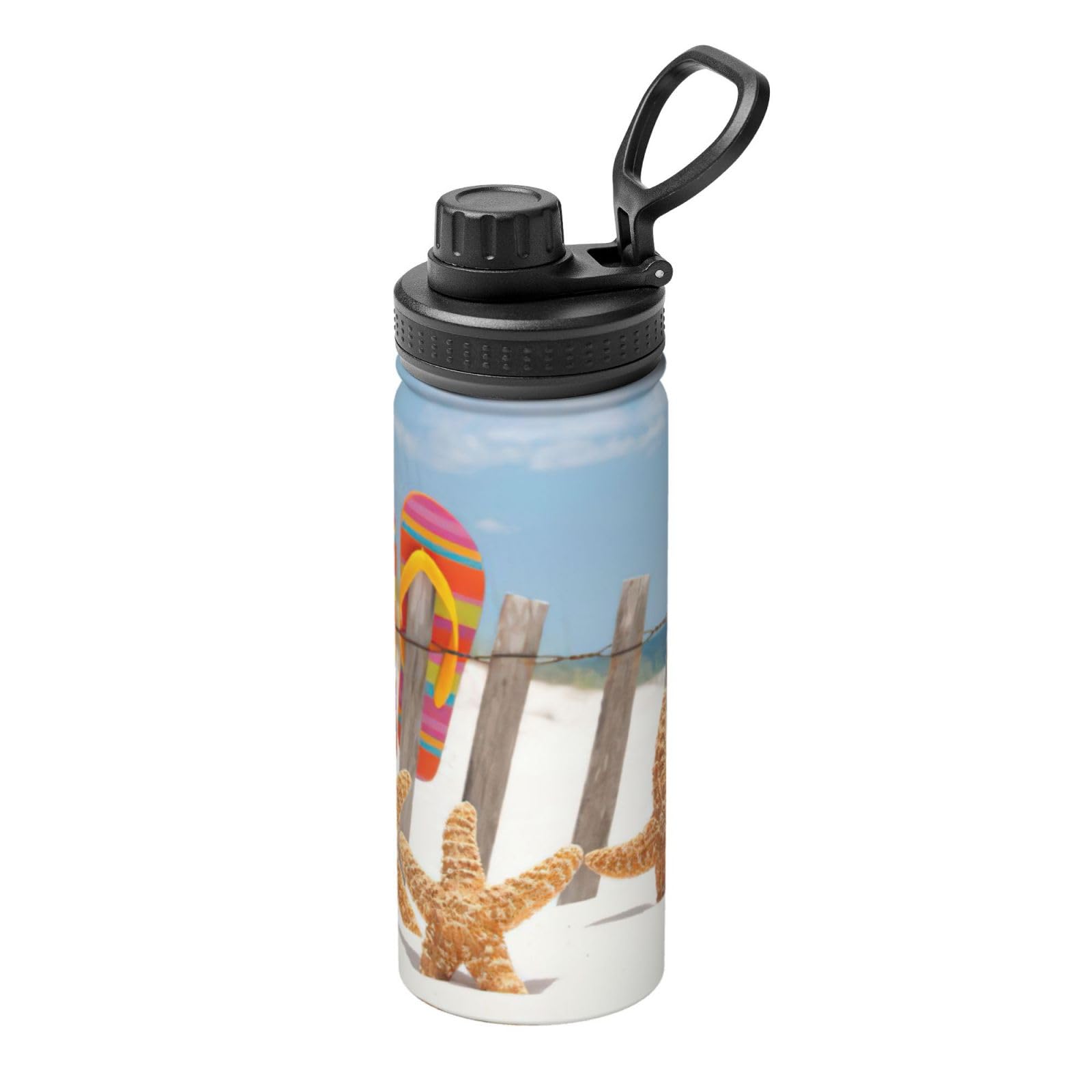 Bouteille d'eau isotherme 532ml en acier inoxydable gourde sport anti-fuite