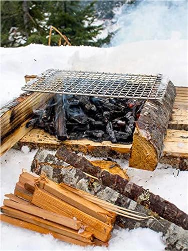 Réseau de barbecue en maille durable avec grille ronde de camping