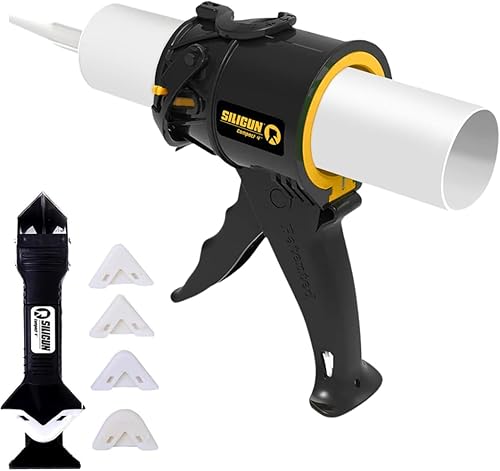 Vista 8 de SILIGUN™ Gen-3 Pistola Compacta para Calafatear - Pistola de Calafateo Sin Goteo - Diseño Patentado - Marco ABS Ligero - Funciona con Todos