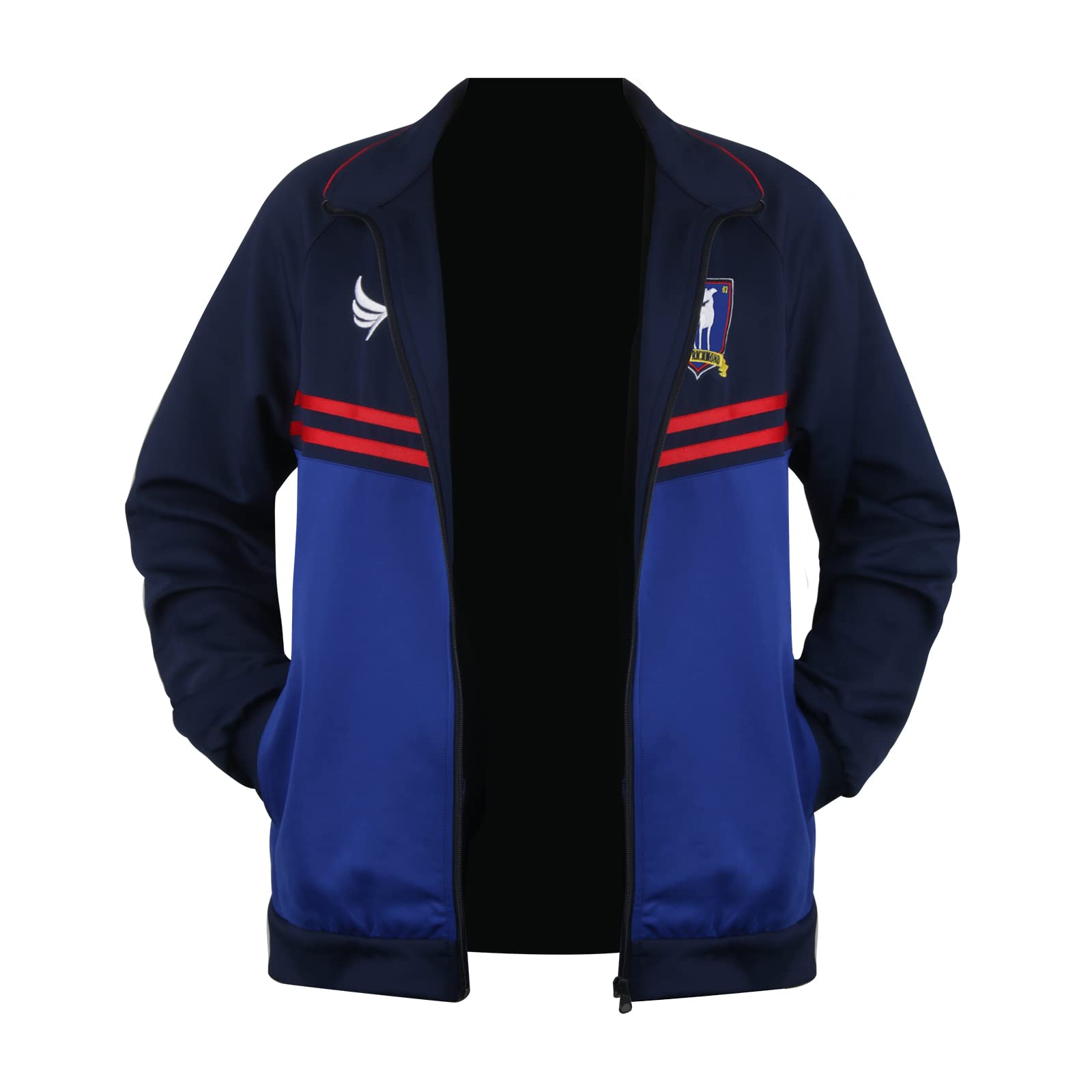Materuis Giacca da allenamento da calcio, leggera, per adulti, colore: blu