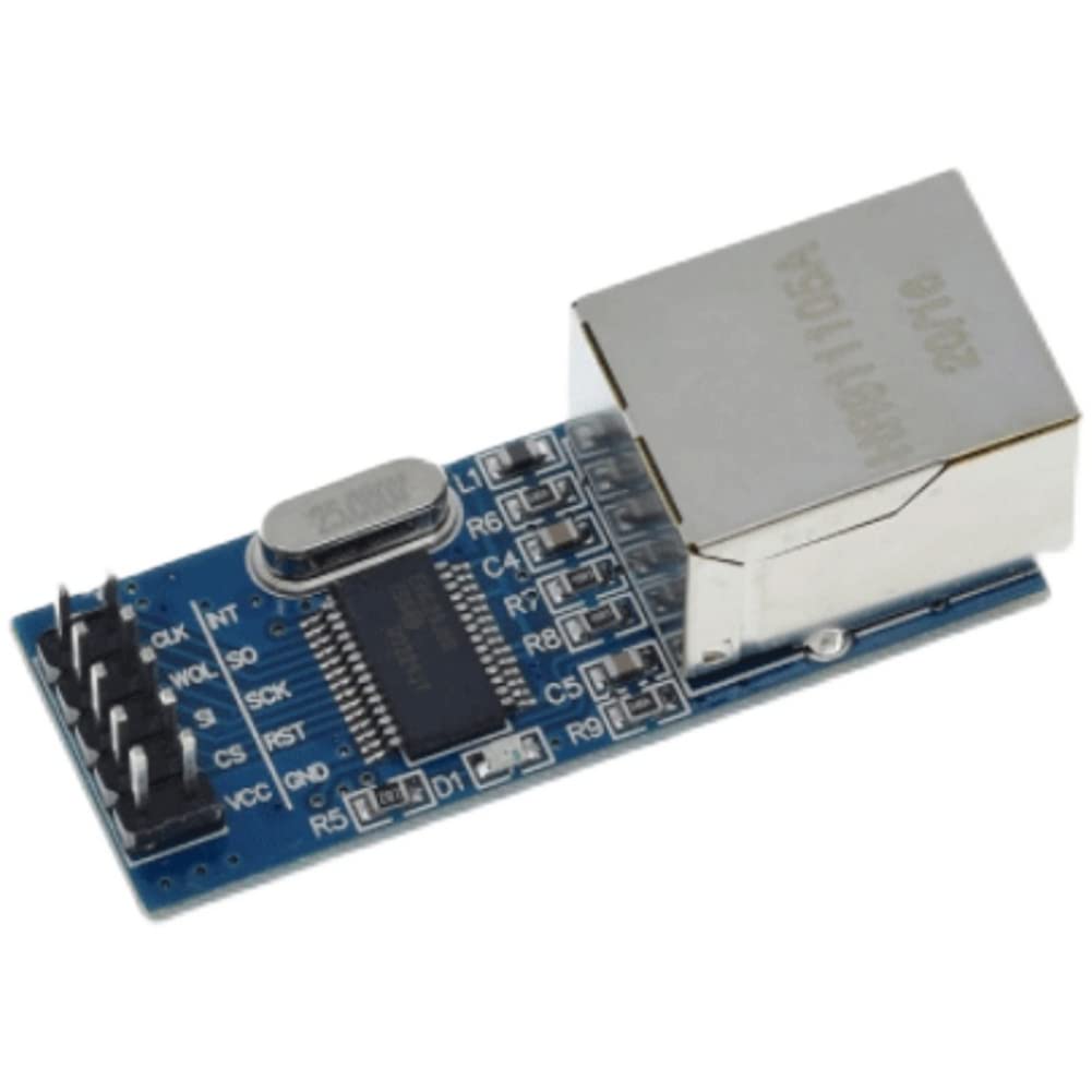 ENC28J60 ENC28J60-I/SO HR911105A Ethernet LAN Network Module SPI Interface 3.3V for Arduino AVR PIC LPC STM32 1pcs（Mini）