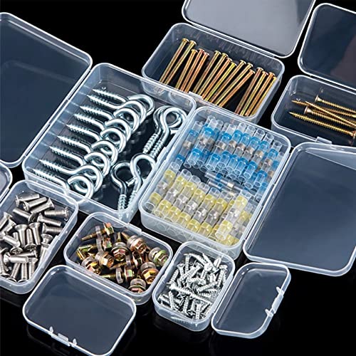 4 contenitori in plastica con coperchio, per