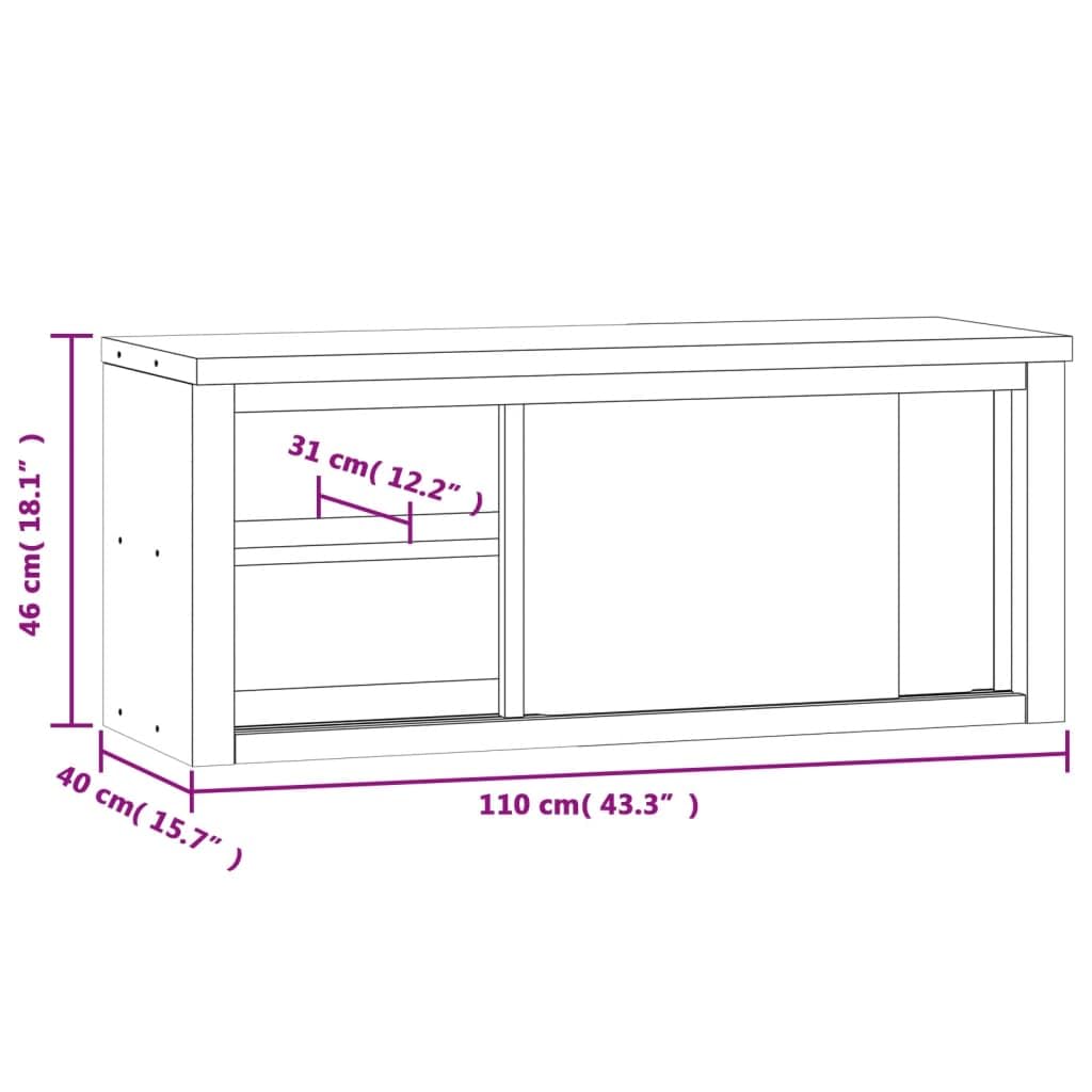 vidaXL Küche Wandschrank, Küchenschrank mit Schiebetüren Wandmontage, Gastro Hängeschrank Schrank, Edelstahlschrank Wandhängeschrank, Edelstahl
