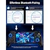 Wireless Mobile Gaming Controller, Phone Controller for iPhone/Android, Hall Joystick/Trigger, Bluetooth Handheld Gaming Controller with Programmable, No Dead Zone, Adjustable Light/Turbo, for Xbox Cloud, Steam Link