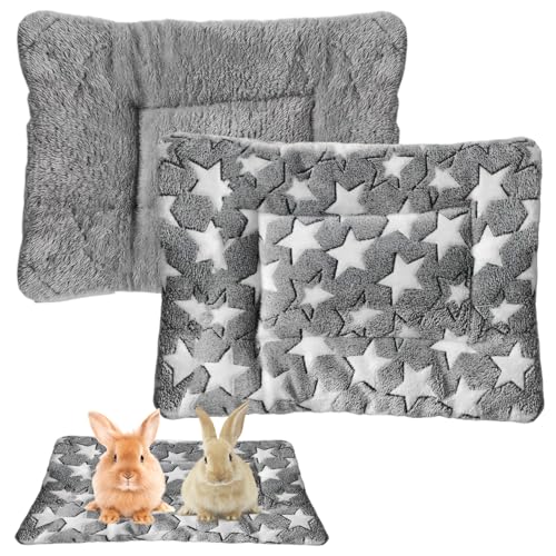 Rbleote 2 Katzendecke, Kaninchen Bett, Haustier-Schlafmatten, Weich und Flauschig, Leicht zu Verstauen, Geeignet für Kaninchen, Katzen, Meerschweinchen,...