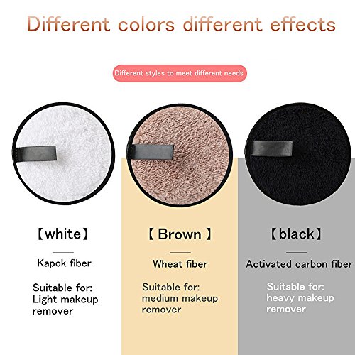 Reusable Makeup Remover Pads, Premium Microfiber Cloth, Removes Makeup With Just Water For Face, Oil Free, Chemical Free, Hypoallergenic 3 Pack #TOP3