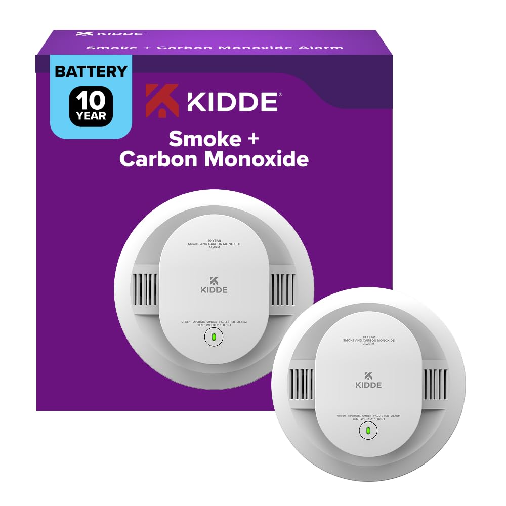 Photo 1 of Kidde  & Carbon Monoxide Detector, 10-Year Battery, 30CUD10, 1 Pack