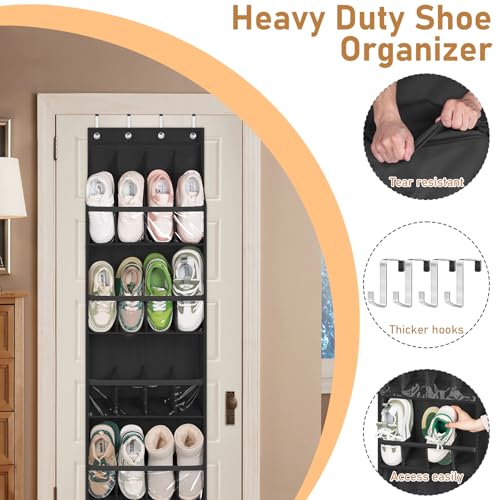 Over-the-Door Shoe Organizer for Closet - 20 Pairs