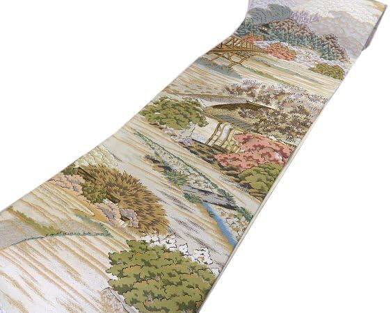 袋帯 くすみ 西陣織 訪問着袋帯 訪問着 色無地 入学式 卒業式 お宮参り