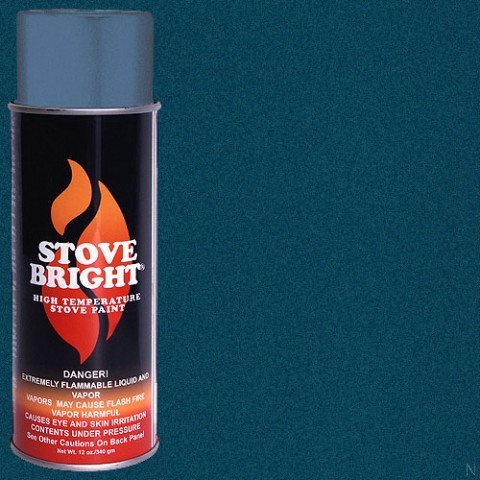 Stove Bright TI-8105 High Temperature Paint 1200 Degree F Operating Temperature Range 12 oz Aerosol Metallic Blue