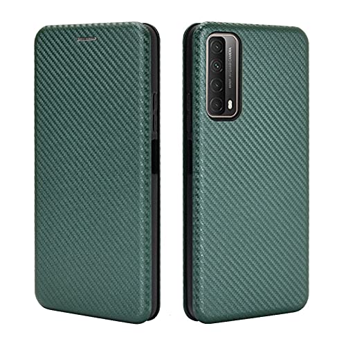 Étui à rabat antichoc pour Huawei P Smart 2021 protection intégrale verte