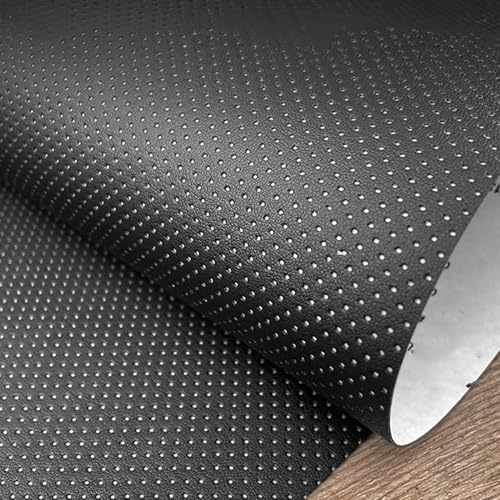 Kit de Reparación de Cuero Autoadhesivo Transpirable y Perforado - Parche de Reparación para Muebles, Asientos de Automóviles y Sillas de Oficina