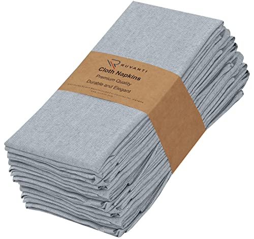 Review de Uvas blancas - los más vendidos. 26 RUVANTI Paquete de 12 servilletas de Tela, servilletas de Cena de 18 x 18 Pulgadas, servilletas Suaves y Reutilizables, servilletas duraderas Lavables, servilletas de Mesa, Bodas...