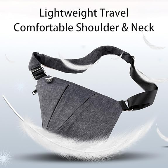 Anti Theft Travel Bag, Lightweight Adjustable Strap Travel Purses Anti Theft Crossbody Bags for Unisex2