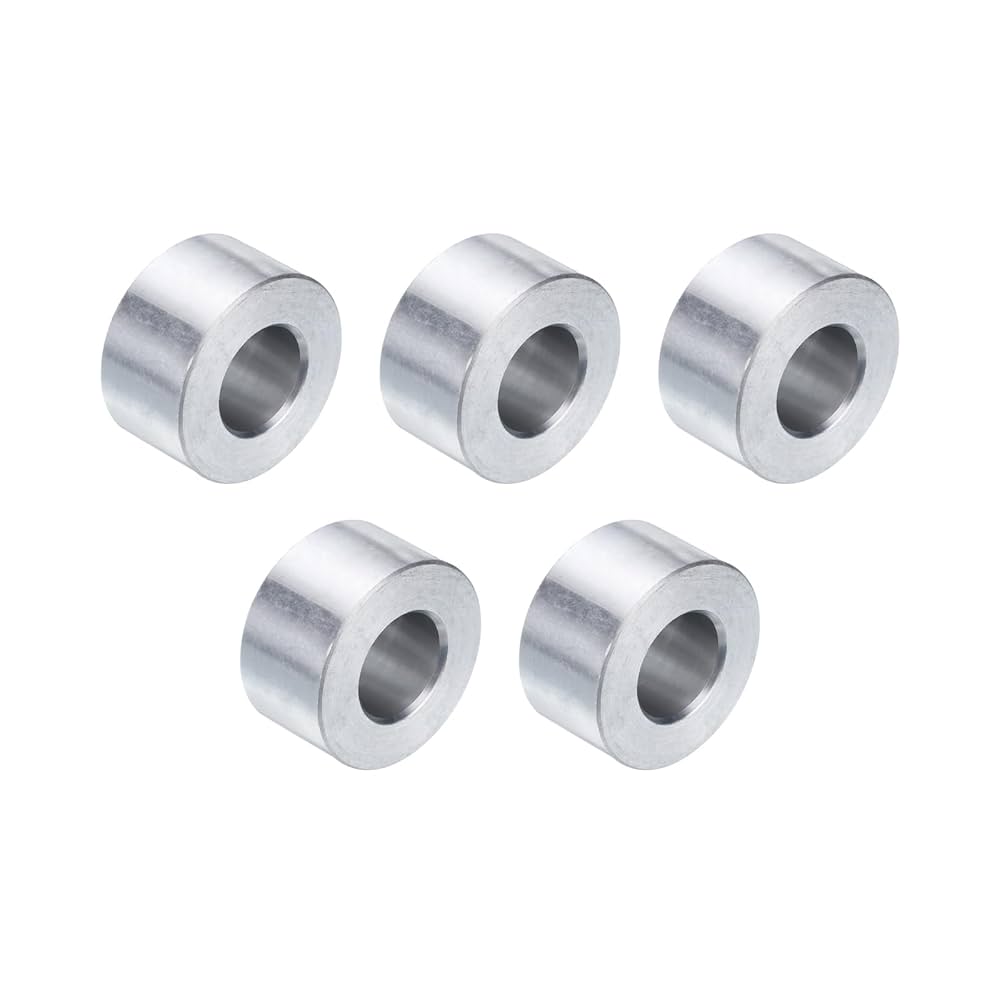 Sourcing Map 12pcs Aluminum Spacer 8.5mm Bore X 20mm OD X 10mm Length