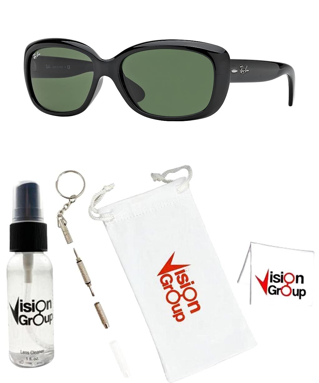 Ray-Ban RB4101 Jackie Ohh Sunglasses + Vision Group Accessories Bundle
