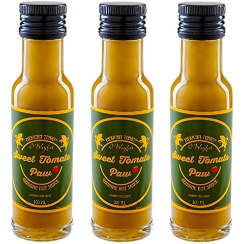 Mexican Tears® - Sweet Tomato Paw 3er-Pack, scharfe Sauce aus grünen Chipotle Chilis Cover